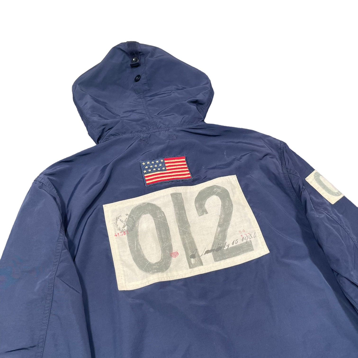 Polo by Ralph Lauren USA製　ジャケット Polo Ralph Lauren USA Team 012 Patches Indigo Zipper Hooded