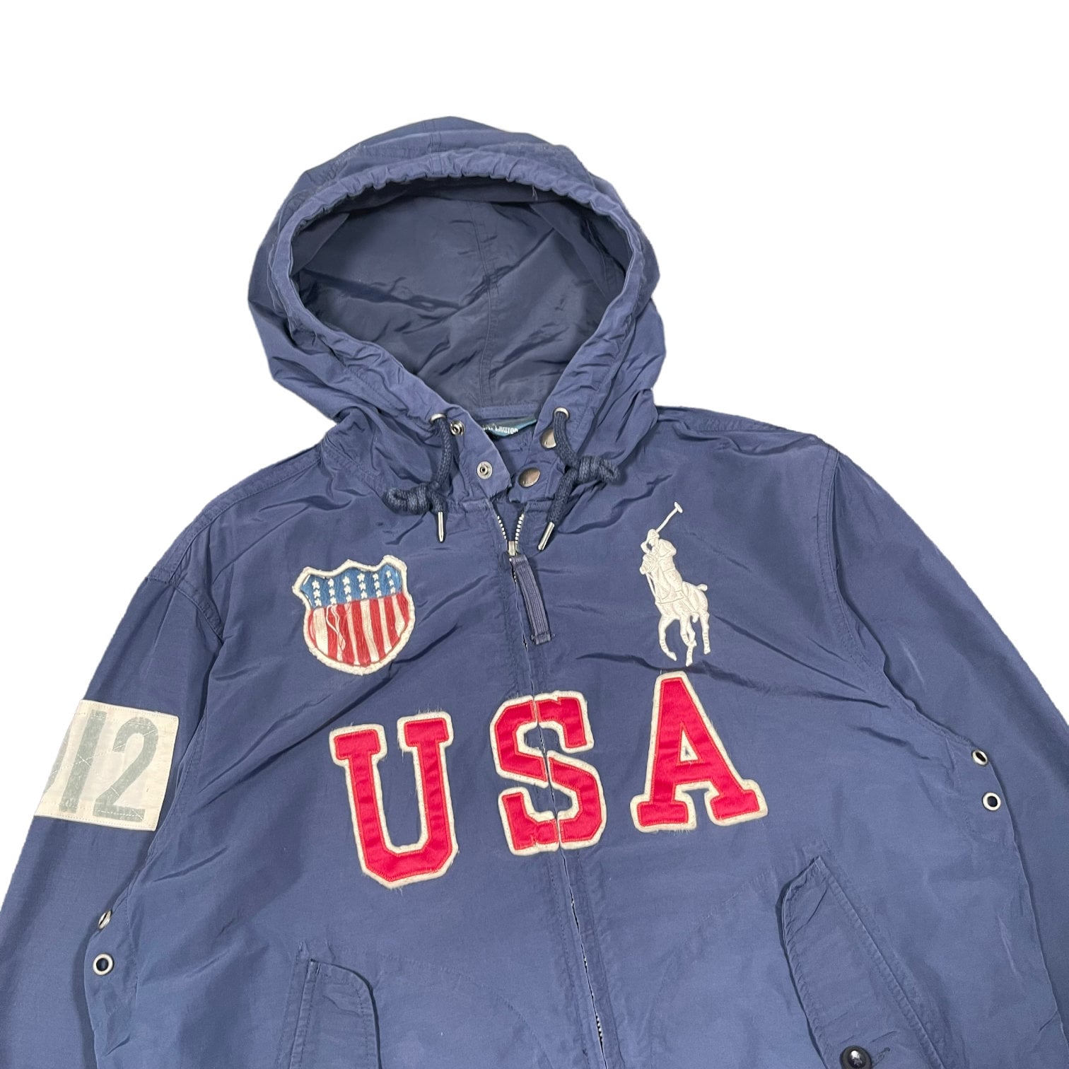 Polo Ralph Lauren USA Team 012 Patches Indigo Zipper Hooded