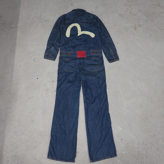 Evisu Big Logo Overall Denim Suit Grail Vintage C… - image 1