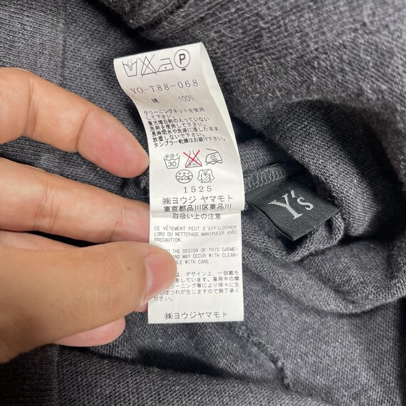 Yohji Yamamoto Y's Zipper Vintage 1990s Cotton Hoodie Japanese