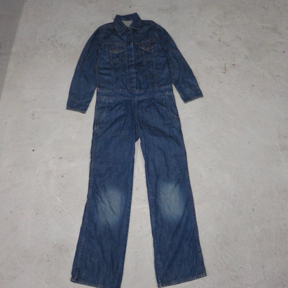 Evisu Big Logo Overall Denim Suit Grail Vintage C… - image 6