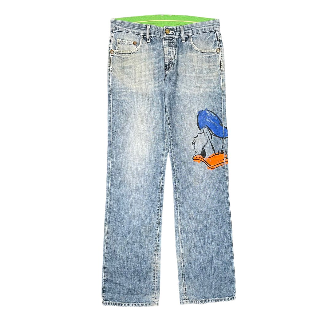 Iceberg Donald Duck ICE Straight Cut Vintage 1990s Custom Etsy