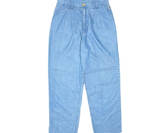 Yves Saint Laurent YSL Loose Baggy Fit Luxury Vintage 90s Designer Casual Pants Trouser Men Women Size 29 Medium