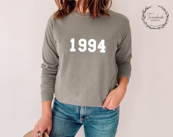 Personalised Year - Sweatshirt I Birthday Gift, Birthday Year, Milestone Birthday Gift, Year Sweatshirt