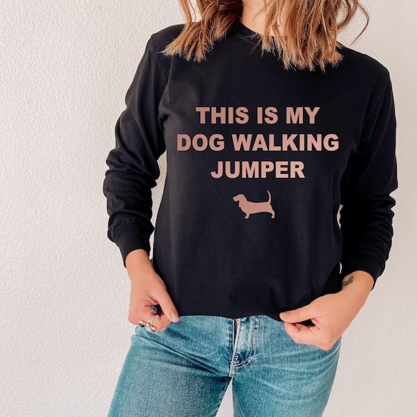 Personalised Dog Walking - Sweatshirt or Hoodie I Dog lover gift, Gifts for her, Birthday Gift, Christmas Gift, Dog Mum, Dog Lover