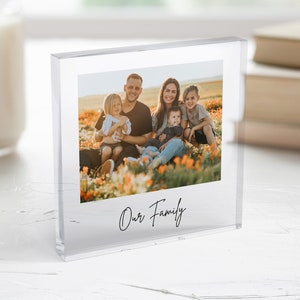 Personalised Photo Memory Block I Freestanding Photo, Custom Photo Block, Family Print, Print Frame, Mother's Day Gift, Father's Day, Memory