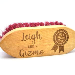 Personalized Horse Hair Brush for Horse Lover,Sinseike Custom Horse Brushes  (Brown)