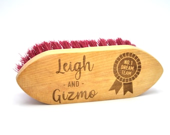 Personalised Horse Dandy Brush I Horse and Rider Gift,  Stocking Filler, Christmas, Horse Lover, Equestrian Gift, Horse Riding, Horse Tack