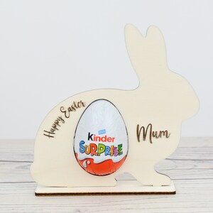 Personalised Easter Egg Holder I Bunny Gift, Creme Egg, Kinder Egg, Cream Egg holder, Personalised Easter Gift, Easter Hunt, Easter Bunny Plain