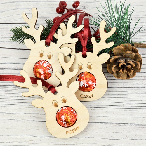 Lindt Lindor Reindeer Christmas Decorations Chocolate Tree Etsy UK