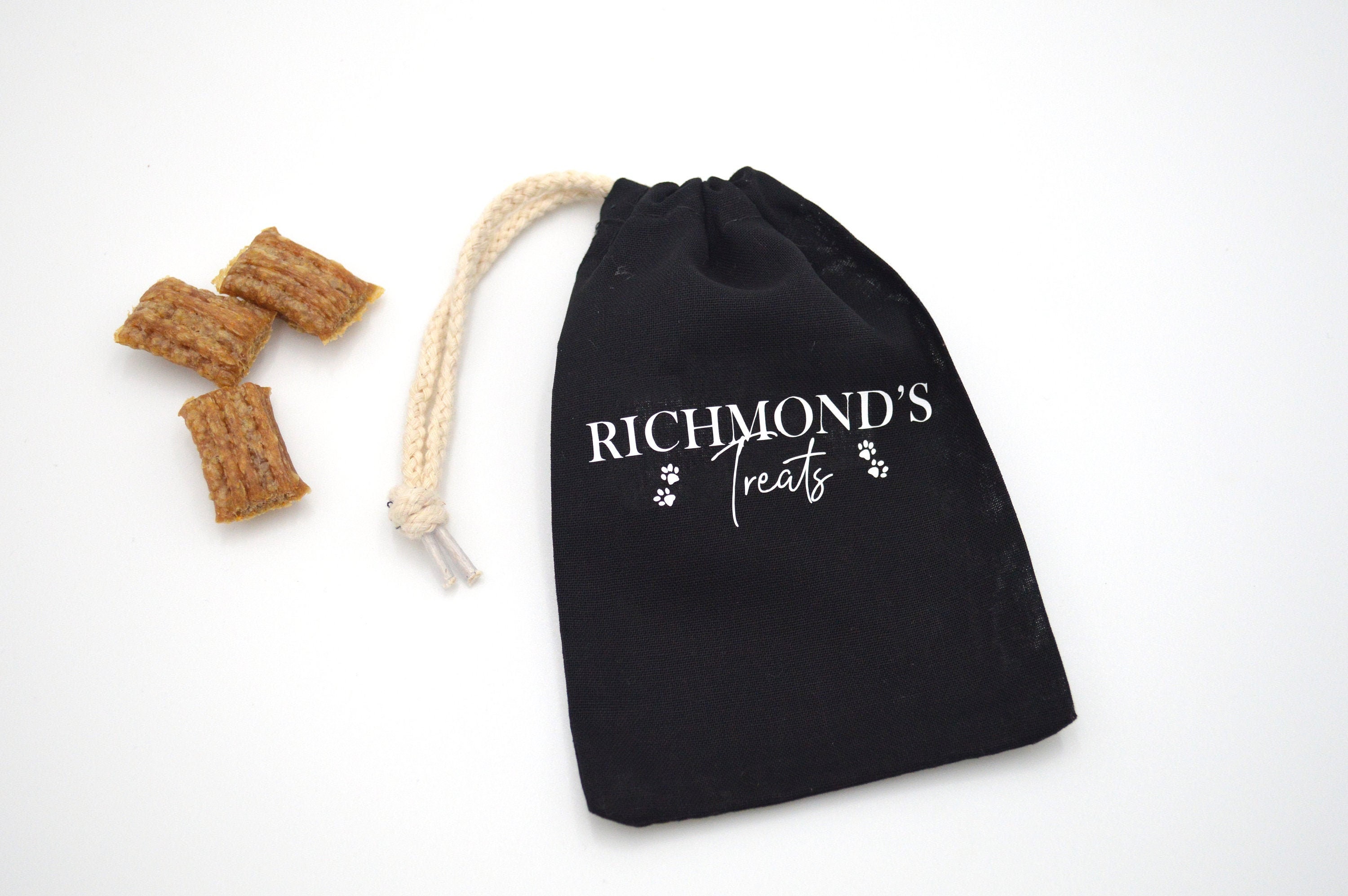 Personalised Dog Treat Drawstring Bag I Personalised Dog Gift Etsy