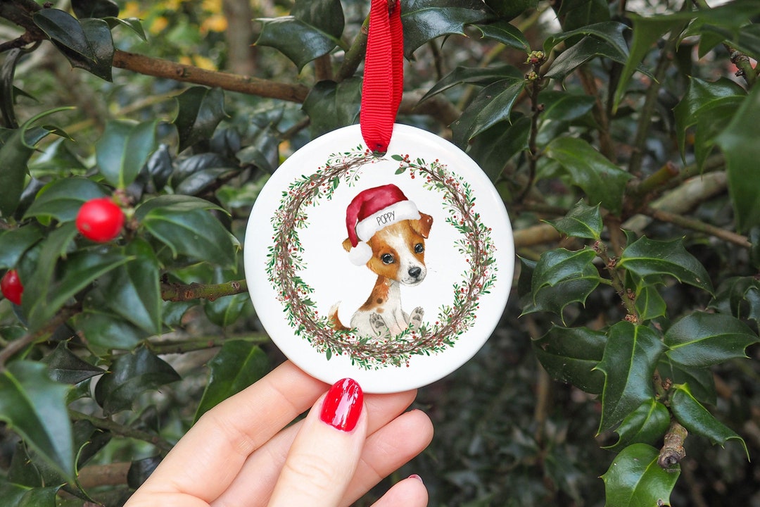 Personalised Jack Russell Christmas Decoration I Christmas Etsy