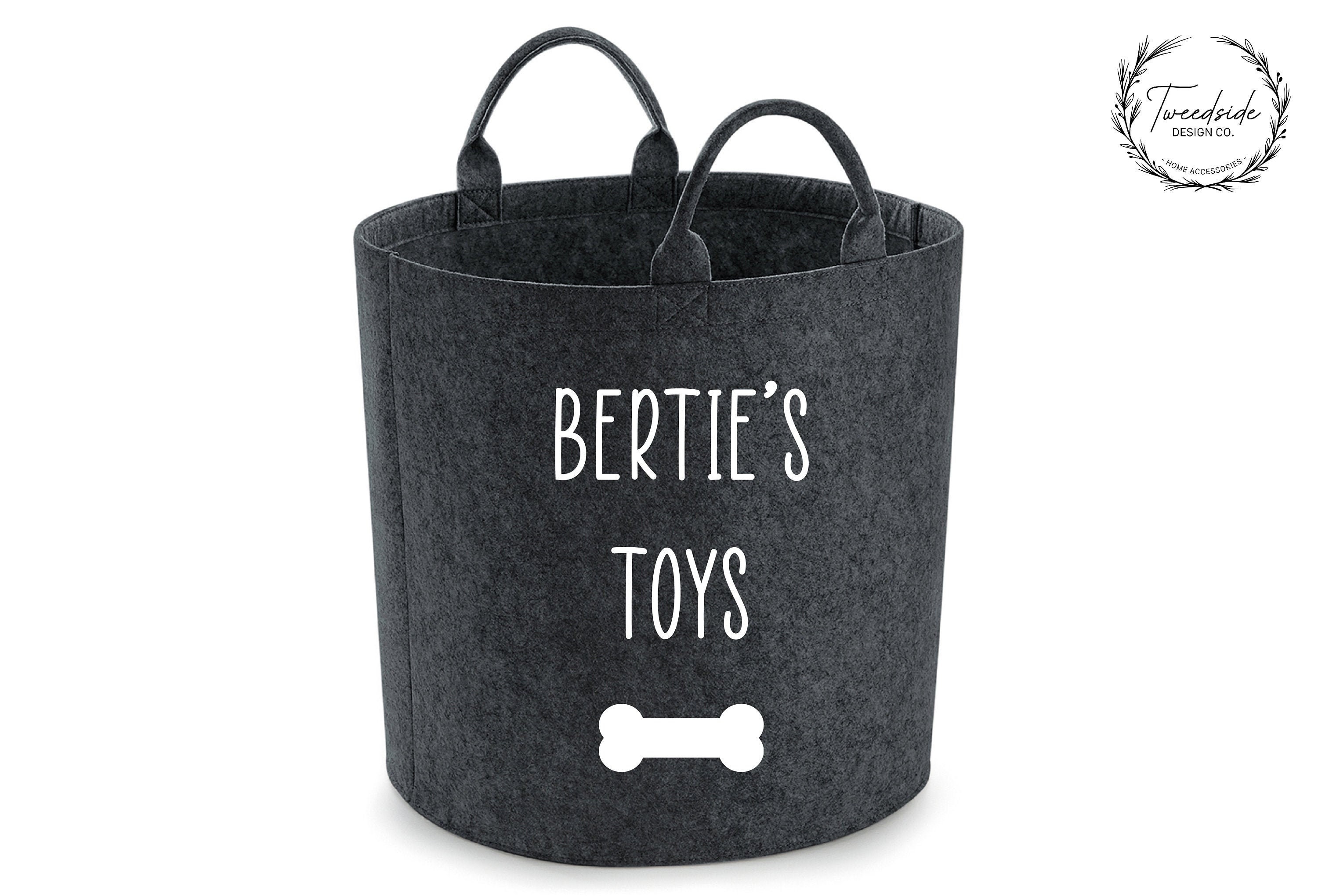 Personalised Dog Toy Basket I Dog Toys Storage Bag Dog Toy Etsy UK
