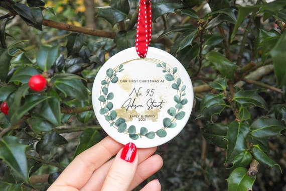 Your First Christmas as Mr & Mrs Personalised 1st Decoration Bauble and Gift 