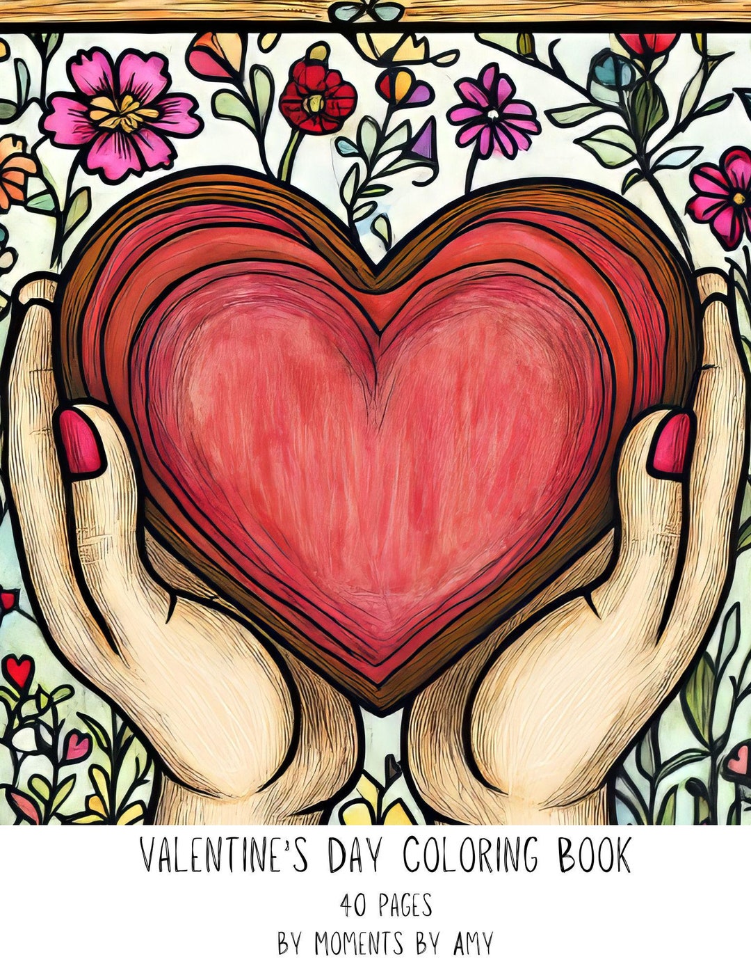 Valentine's Day Coloring Book - Etsy