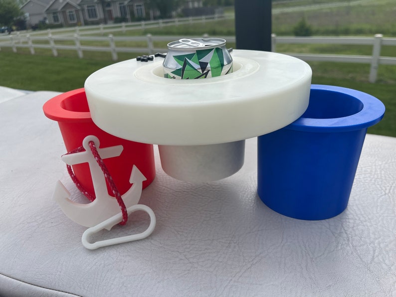 Gift Set Two Floating Cup Drink Holders Personalize Customize Etsy