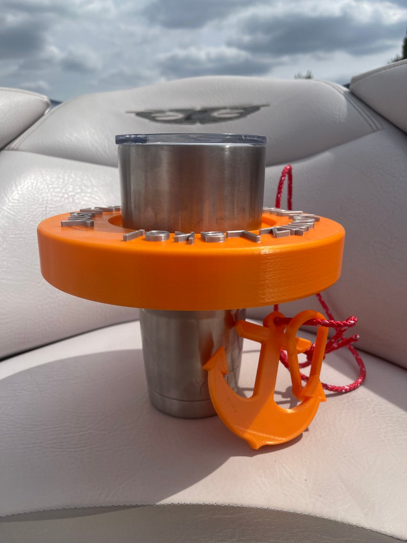 Gift Set Two Floating Cup Drink Holders Personalize Customize Etsy