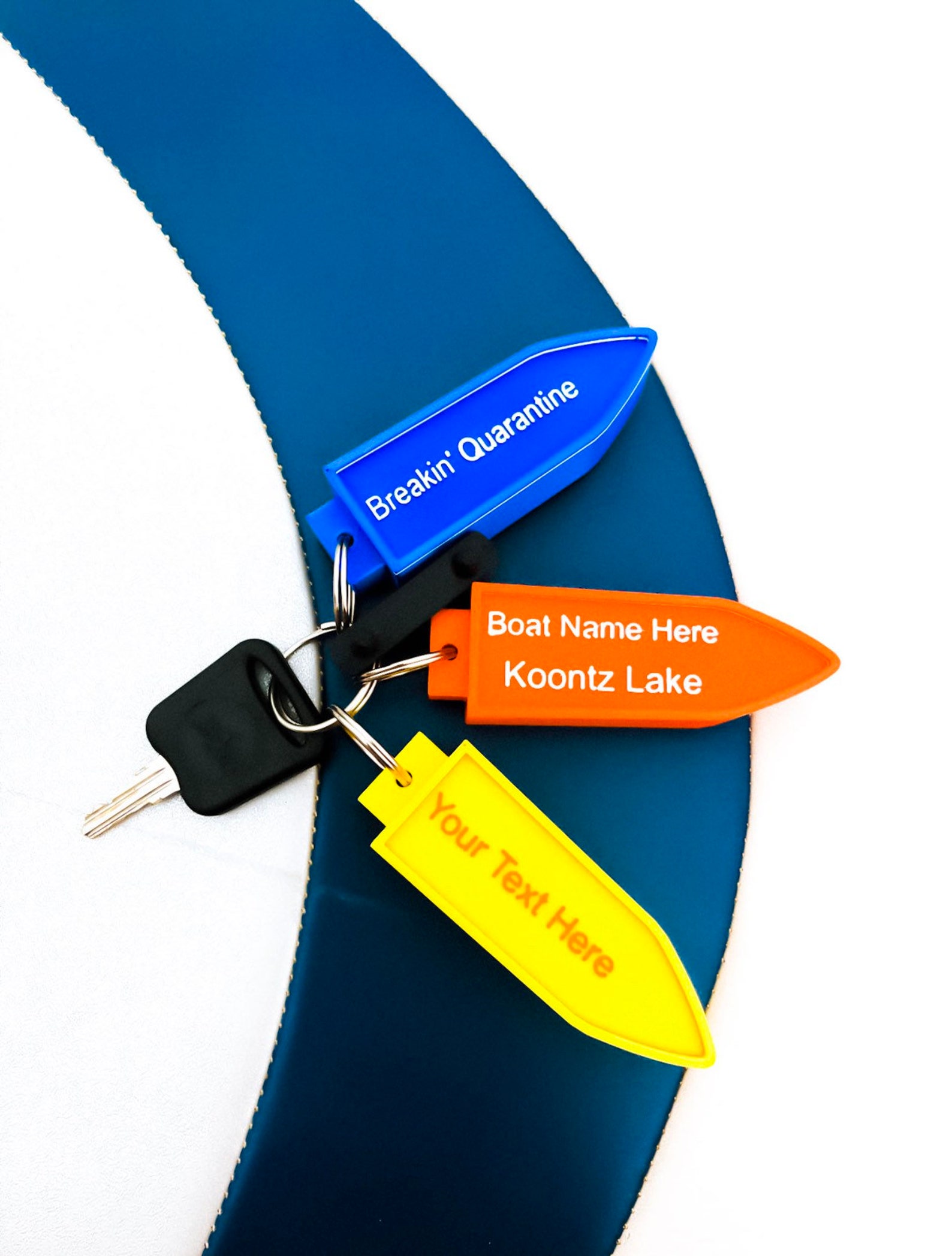 Custom Floating Boat Key Chain Lake House Key Chain 1DAD Jet Etsy