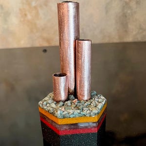 Elite Shungite Copper Orgonite Tower: EMF Protection/2 Sizes/Med/Small/Silicon Carbide/Selenite/Zeolite/Handmade