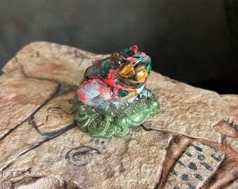 Feng Shui Orgonite Prosperity Toad: Wellness Decor / Balance & Prosperity