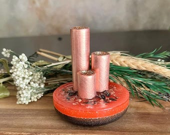 Elite Shungite and Copper EMF Glow-In-The-Dark- Protection Tower - SmallTowerbuster/Cloudbuster/Orgonite EMF Protection/Handmade/USA