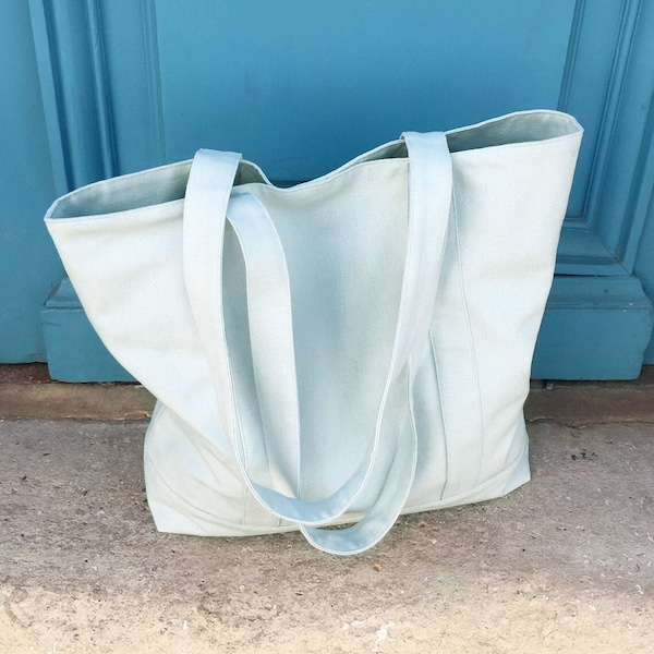 Cotton tote bag, cotton lined