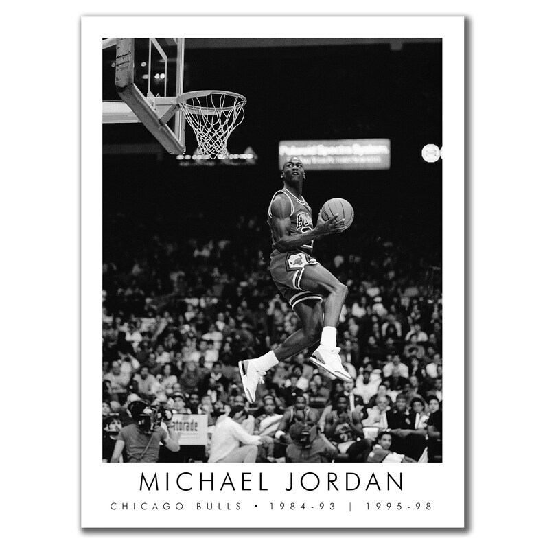 Michael Jordan Art Print Motivational Wall Decor Etsy