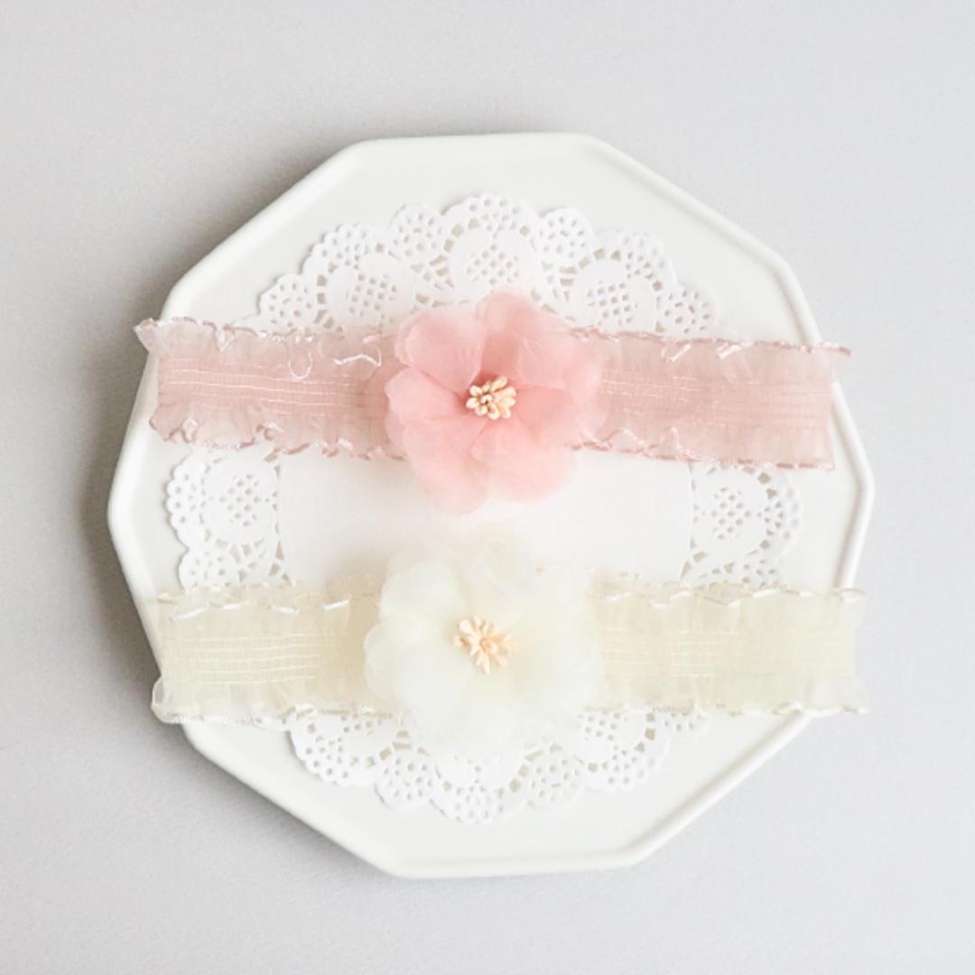 Lot De 3 Bandeaux En Coton Extensible à Fleurs - Ajustables, Neufs Avec étiquettes