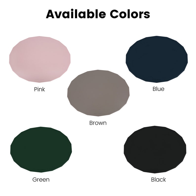 Oval Placemats Heat Resistant Nonslip Waterproof Etsy