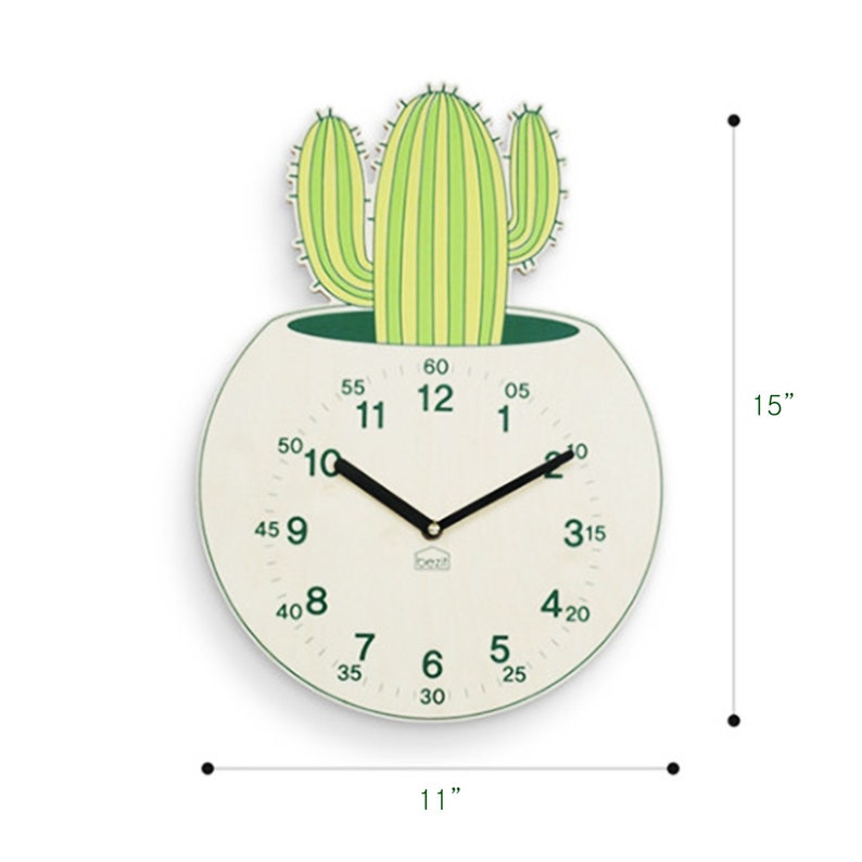 Kids Wall Clock Silent Nursery Wall Clock baby Room Wooden Etsy Ireland