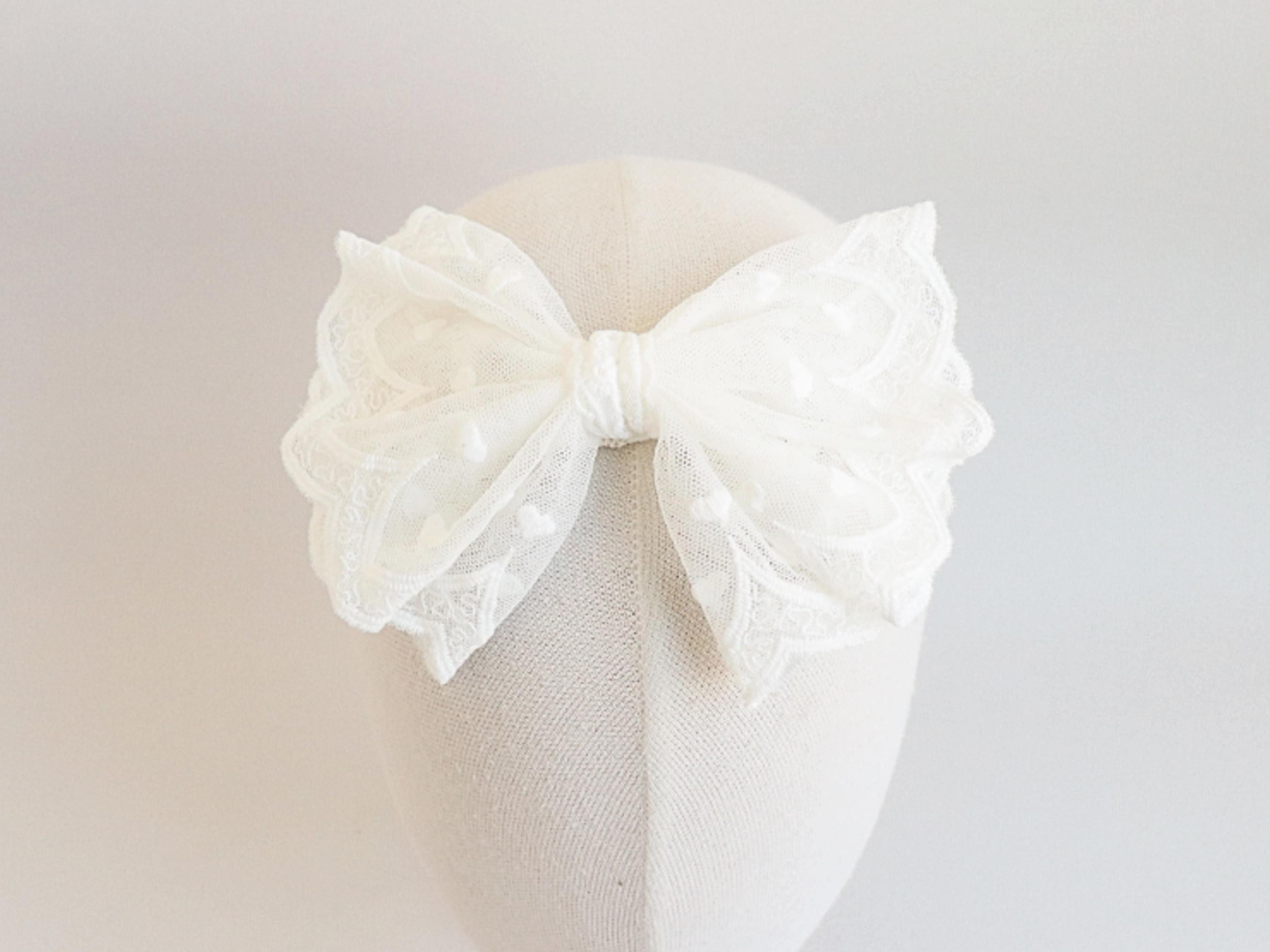 Fascia Elasticizzata In Pizzo Con Fiori Neonata FIRST BABY KALINA