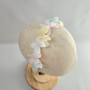 Pastel Rainbow Butterfly headband - Girls headbands, flower girl headband, girl hair accessories, kids headband, rainbow fairy princess