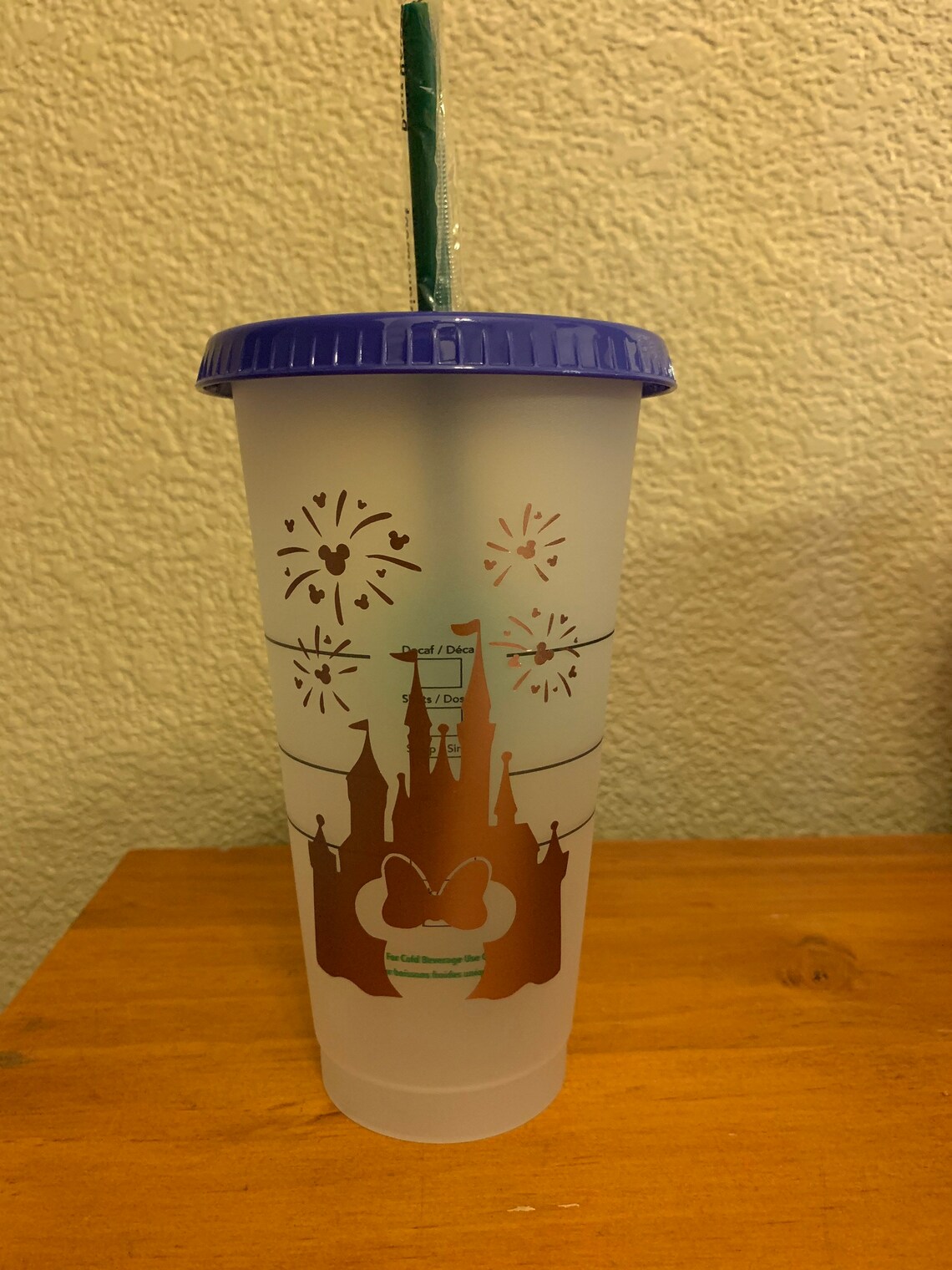 Disneyland Castle Starbucks Cup Etsy
