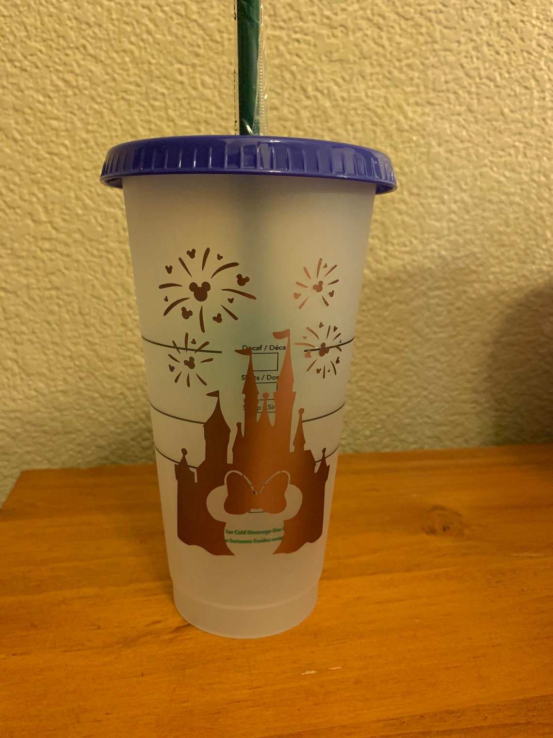 Disneyland Castle Starbucks Cup Etsy