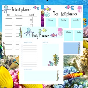 Under the Sea: Printable Planner - Etsy
