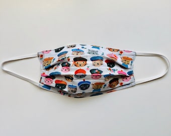 French Cats Face Mask
