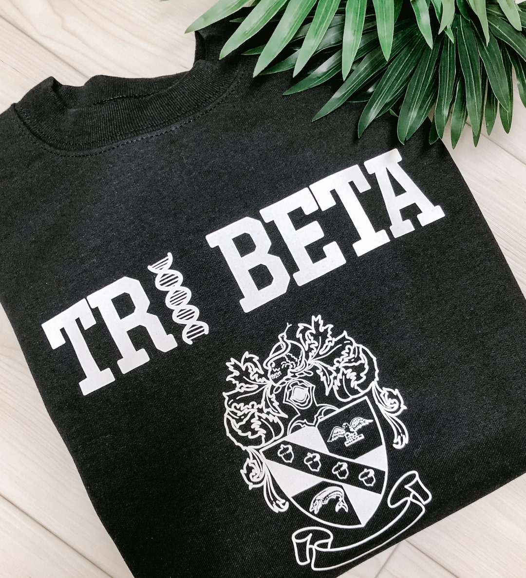 Tri Beta Sweat Shirt Biology Honor Society Crewneck Tri Beta Etsy