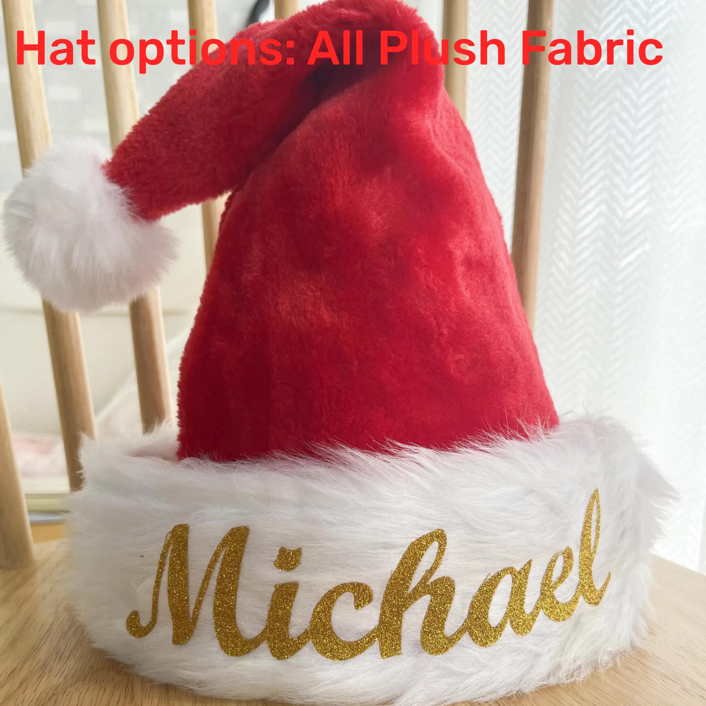 Cappello Di Babbo Natale In Velluto Con Paillettes – Unisex Adulti/Bambini, Per Feste, Natale E Capodanno