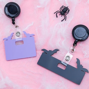 Bat Badge Reel: Spooky Halloween Nurse Badge Buddy