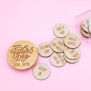Fathers Day Tokens,Dad Tokens,Fathers Day Coupons,Dad Gift Ideas,Unique Gift for Dad,Fathers Day Gift,Gift for Him,Dad Tokens,Dad Gift