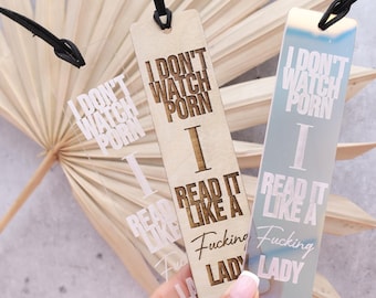Funny Smut Reader Bookmark: Cheeky Book Lover Gift