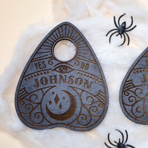 CUSTOM Planchette Coasters,Halloween Decor,Coasters,Housewarming Gift,Spirit Board,Witchy,Witchcraft Decor,Gothic Decor,Personalized Gift
