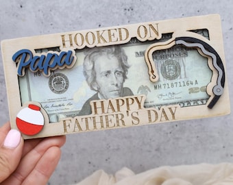 Fishing Father's Day Money Holder: Hooked on Dad Gift