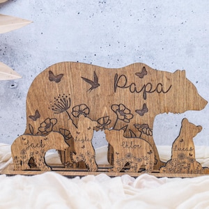 Papa Bear Sign,Fathers Day Gift,Rustic Wooden Sign,Gift for Grandpa,Gift for Him,First Time Dad Gift,Papa Wall Decor,Keepsake for Grandpa