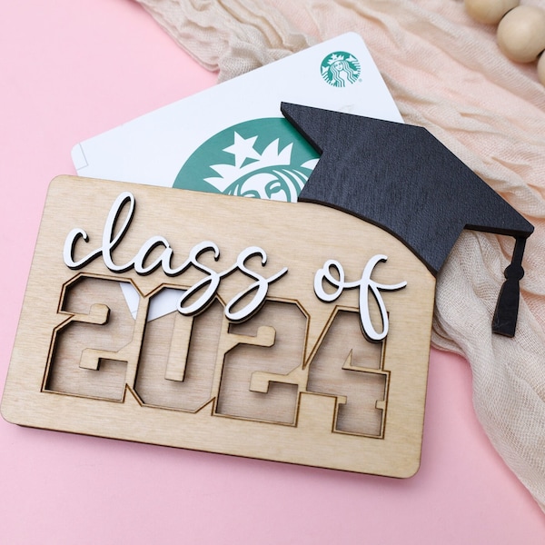 Graduation Gift,Class of 2024,Grad Gift Card Holder,Personalized Gift Card Holder,Gift for Graduate,High School Grad Gift,Senior Gift