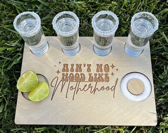 Tequila Flight Board,Mother's Day Gift,Gift for Mom,Birthday Gift,Gift for Her,Anniversary Gift,Personalized Gift,Tequila Gifts,Shot Board