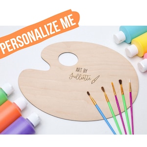 Painters Palette Sign,Personalized Paint Palette,Custom Wood Palette,Gift for Artist,Artistic Painting,Gift for Mom,Mothers Day Gift