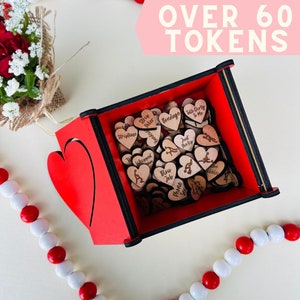 60 Naughty Tokens,Valentines Day Gift,Personalized Gift,Gift for Her,Gift for Him,Naughty Tokens,Couples Gifts,Boyfriend Lover Gift,Adult