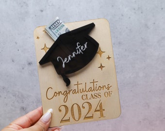 Personalized Graduation Money Holder: Class of 2024 Gift