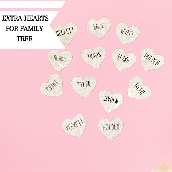 Family Tree Extra Hearts,Family Tree, Extra Hearts